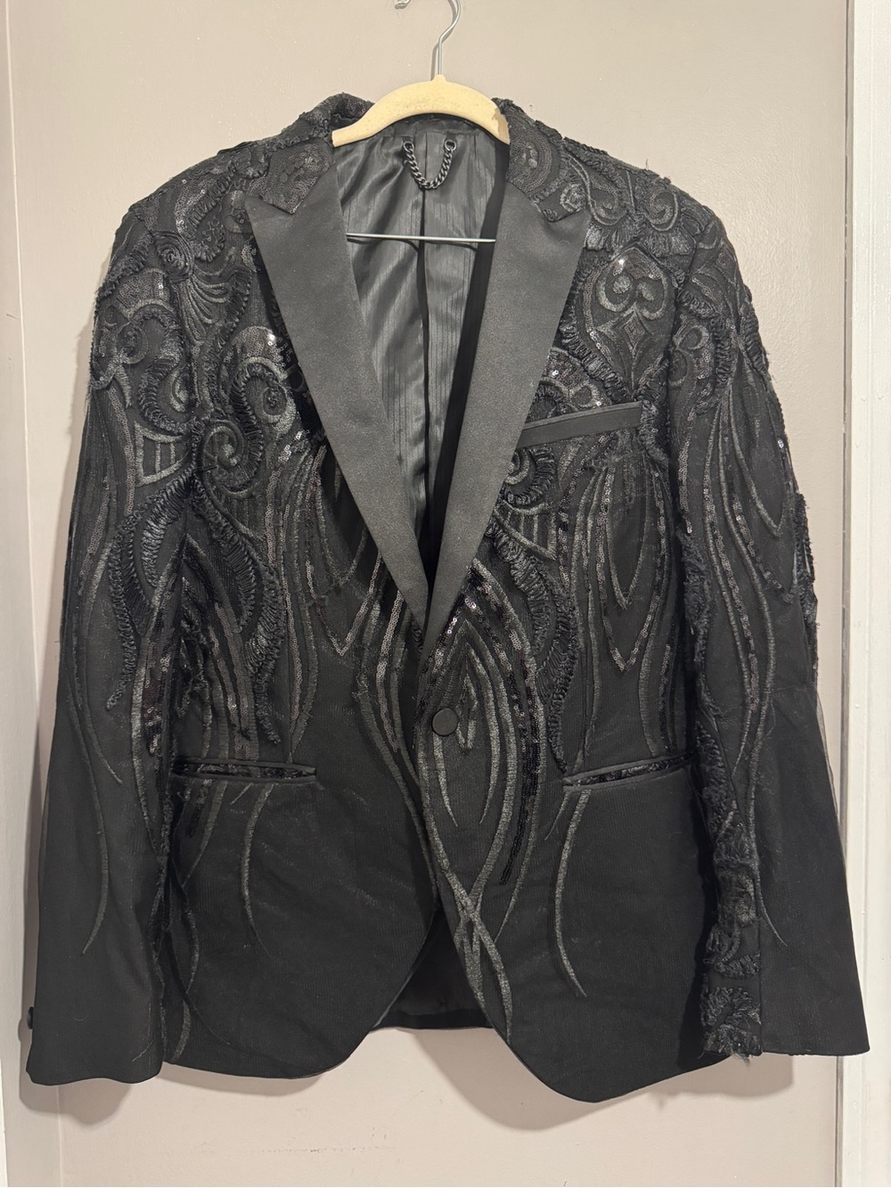 ASOS TopMan Black Embellished Men's Blazer Jacket